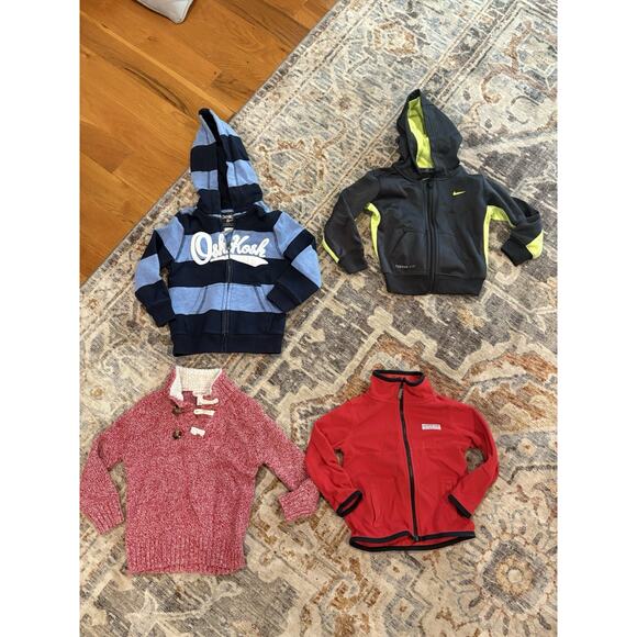 Lot of 9 Boys Jackets and Hoodies, all sized 18M to 3T, Assorted Brands - Picture 2 of 2